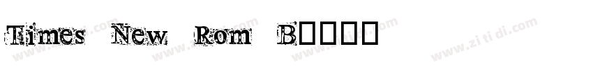 Times New Rom B字体转换